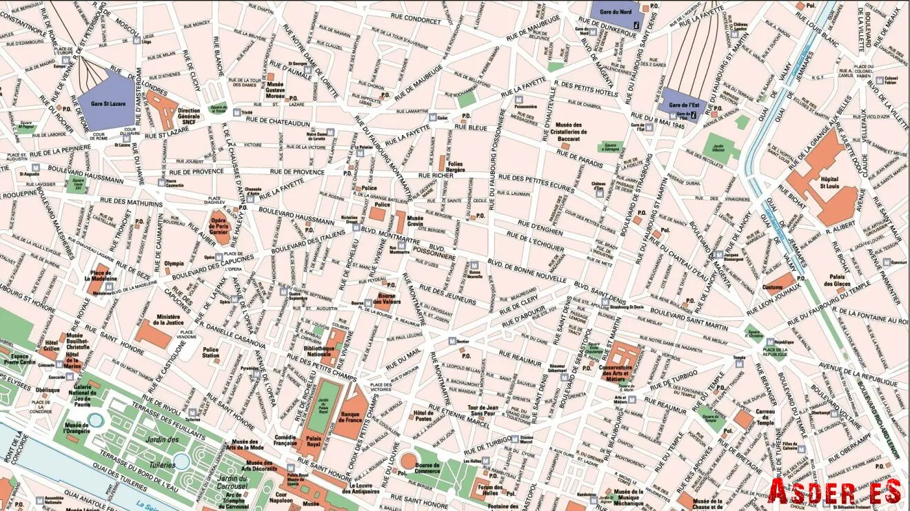 Утром разглядывал карту Парижа