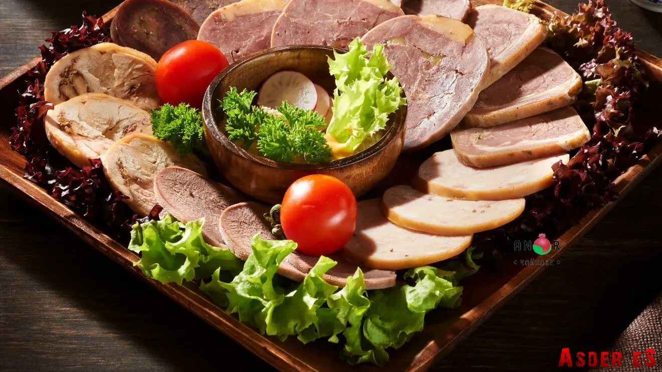 Салат и телятина