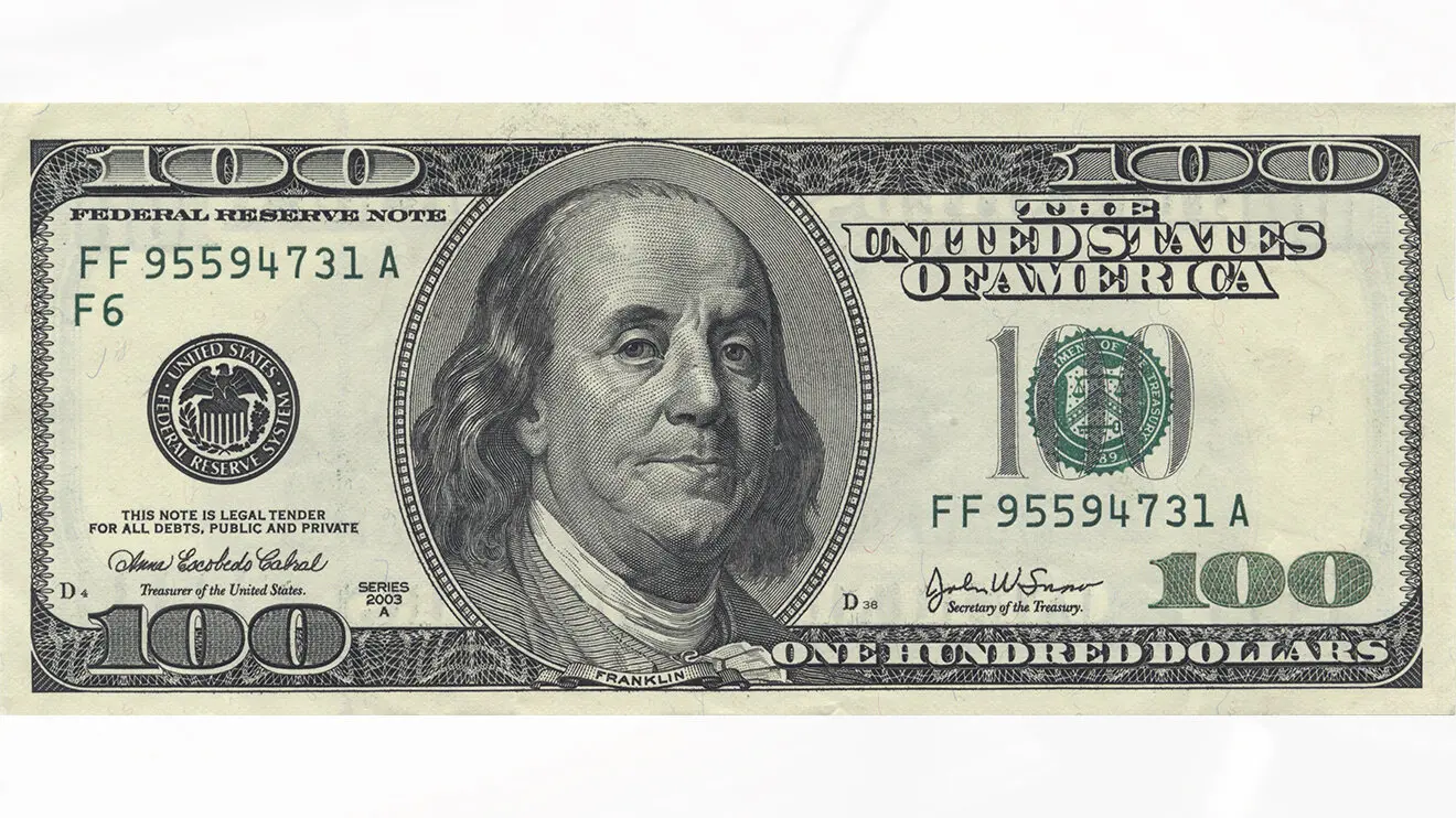 Купюра с Франклином